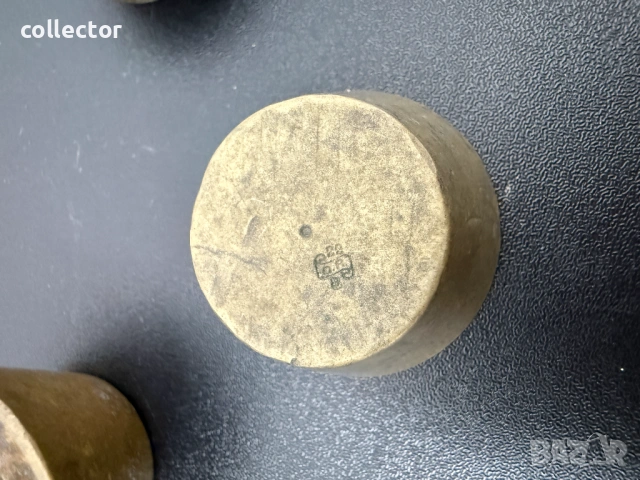 Комплект бронзови гнездови тежести. №7846, снимка 9 - Антикварни и старинни предмети - 53096962