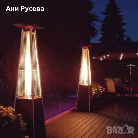 Газов отоплител-чадър 13 kW, 227 см – външен газов отоплител с калъф и защити + маймунка, снимка 5 - Други - 53500485