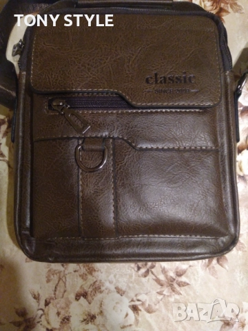 Classic Нова Мъжка Кожена Чанта 
