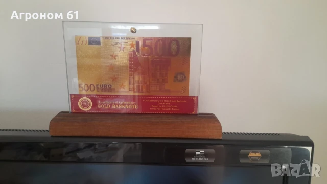 Златни евро банкноти със сертфикат идеалните подаръци , снимка 6 - Нумизматика и бонистика - 51048260