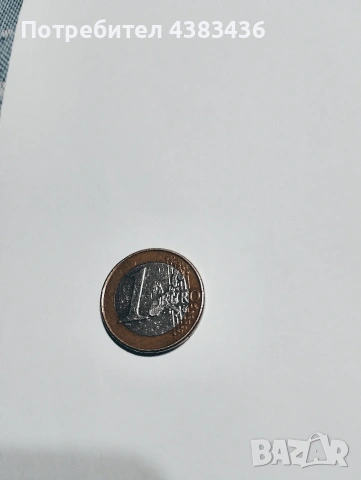 монета от 1 евро 2002