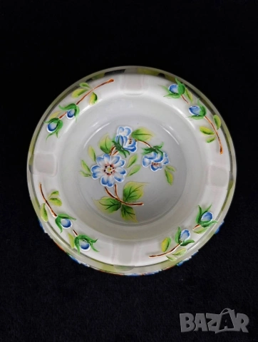 Комплект 2 бр. стъклени пепелници с ръчно рисувана декорация, снимка 5 - Други - 50868487