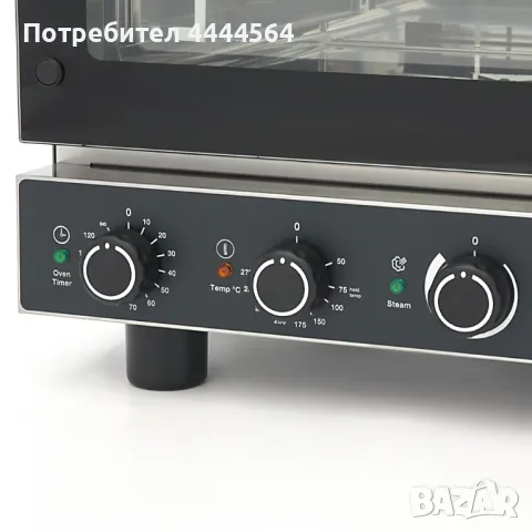 Професионален конвектомат 4 x GN 2/3 – 3300W, с регулируема пара, снимка 5 - Обзавеждане на кухня - 49901614