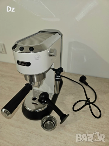Кафемашина DeLonghi - EC685.W Dedica, 15 bar, 1.1 l, бяла, снимка 4 - Кафемашини - 51543683