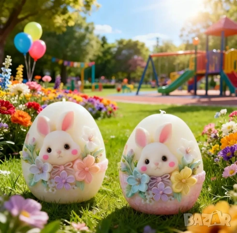 Молд яйце със зайче , снимка 4 - Форми - 53039874