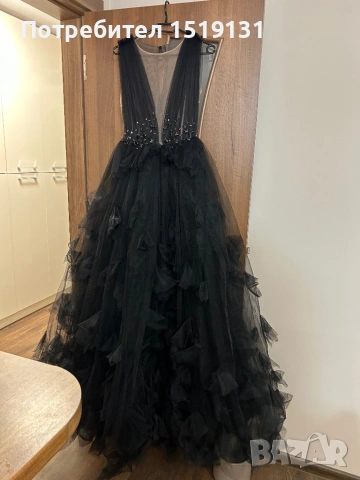 Бална черна рокля avin, снимка 3 - Рокли - 53791955