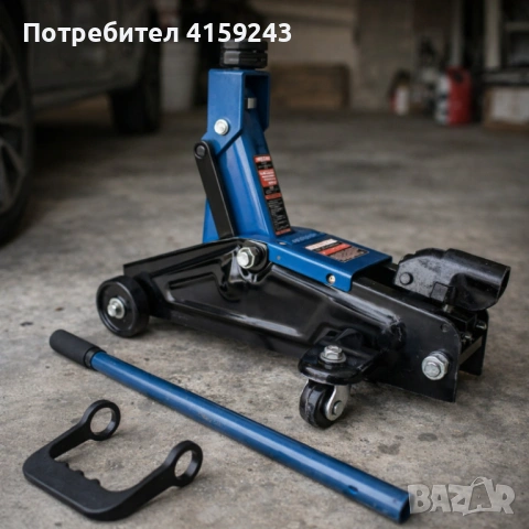 Хидравличен крик крокодил 3 тона - мобилен с колела, снимка 2 - Аксесоари и консумативи - 53783787