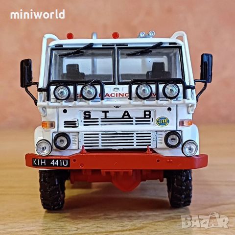 STAR 266 DAKAR 1988 - мащаб 1:43 на DeAgostini моделът е нов в блистер, снимка 13 - Колекции - 45685328