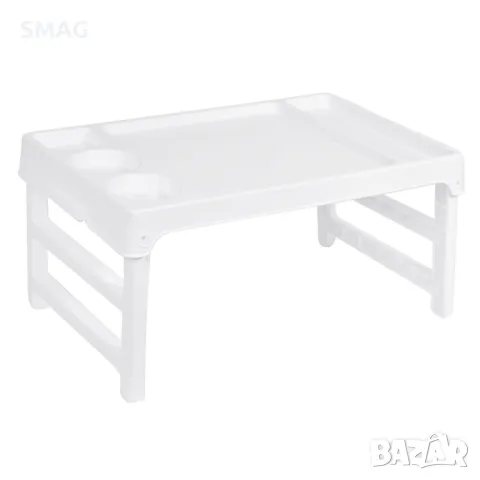 Поднос - Сгъваема Маса Пластмасова Бяла 47x27см S_1141334