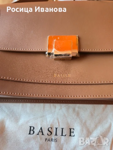 Оригинална, нова чанта, естествена кожа Basile Apollon , снимка 4 - Чанти - 51024700