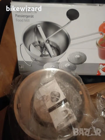 Gefu Уред за пюриране на храна FLOTTE LOTTE + 3 диска НОВО, снимка 5 - Други - 53775031