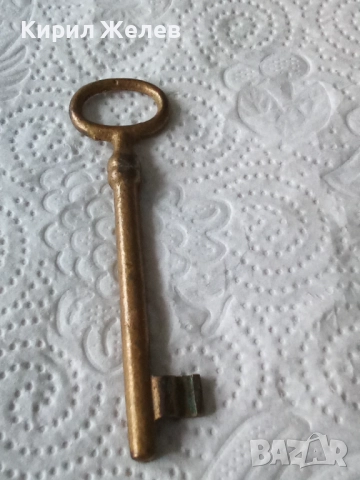 Стар рядка бронзов ключ 52521, снимка 3 - Антикварни и старинни предмети - 52580472