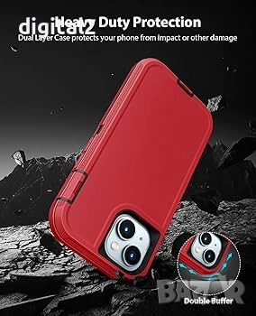 Кейс Military Брониран Удароустойчив Phone Case за IPhone 15 Pro, снимка 5 - Калъфи, кейсове - 52652880