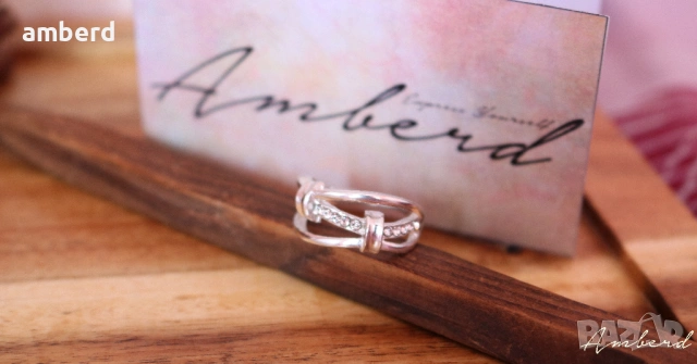 Много красив сребърен пръстен - модел R043, снимка 2 - Пръстени - 53530283