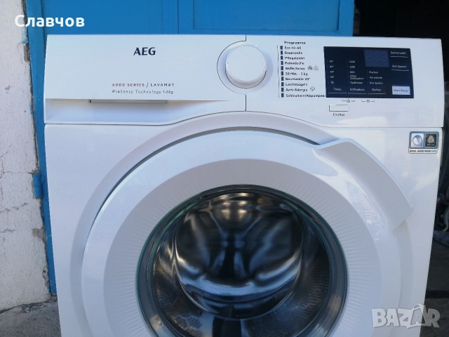 Пералня с инверторен мотор AEG Prosense Tehnonology 8 кг А ++, снимка 4 - Перални - 53647492