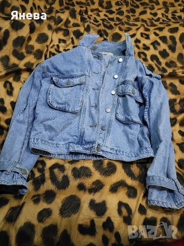 Дамско дънково яке