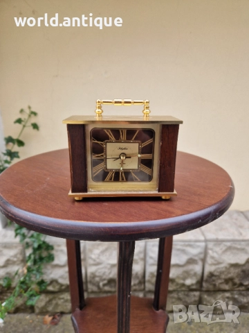 Рядък антикварен колекционерски оригинален японски будилник Rhythm, снимка 2 - Антикварни и старинни предмети - 52270160