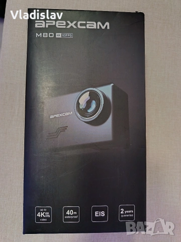Apexcam M80 PRO Екшън камера с тъчскрийн, снимка 6 - Камери - 53993410