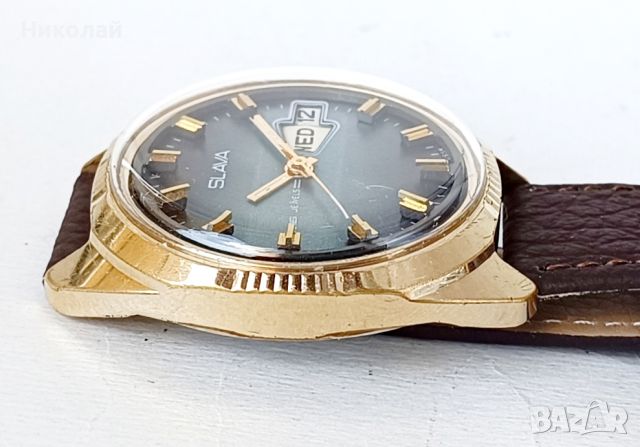 Slava Слава позлатен мъжки механичен часовник с ръчно навиване , снимка 8 - Мъжки - 46278579