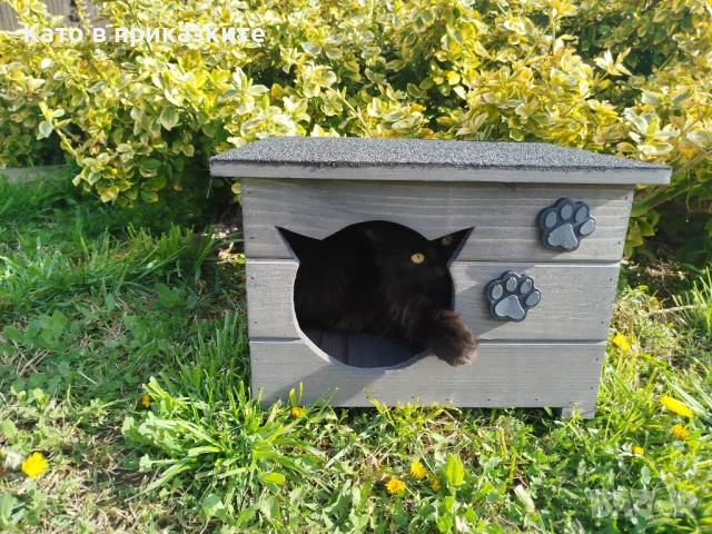 Къща за котки, Компакт, къщичка за коте, къщички за котета, колиби, снимка 5 - За котки - 54053218