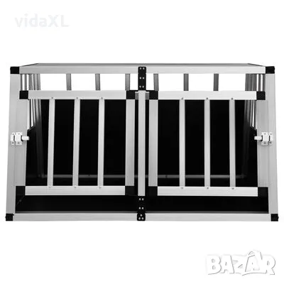 vidaXL Кучешка клетка с две врати, 89x69x50 см(SKU:170667), снимка 2 - За кучета - 48554006