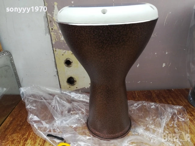 КАФЯВА ПЕРЛА-ГОЛЯМА ТАРАМБУКА 41Х26СМ ОТ СИРИЯ 2208251843, снимка 2 - Ударни инструменти - 51456926