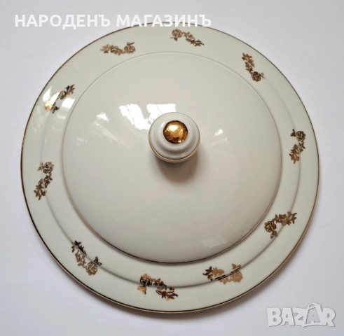 LIMOGES - D.R.B - Антикварен френски порцелан терин Много голям съд за топло сервиране супник сервиз, снимка 6 - Други ценни предмети - 53261159