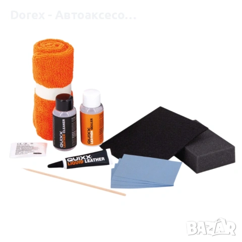 Quixx Leather & Vinyl Repair Kit - Комплект за ремонт на кожа и винил, снимка 4 - Аксесоари и консумативи - 53769431
