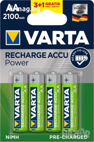 Батерии Varta 56706 Ready2Use AA 2100mAh 4бр. блистер, снимка 1 - Батерии, зарядни - 45525039