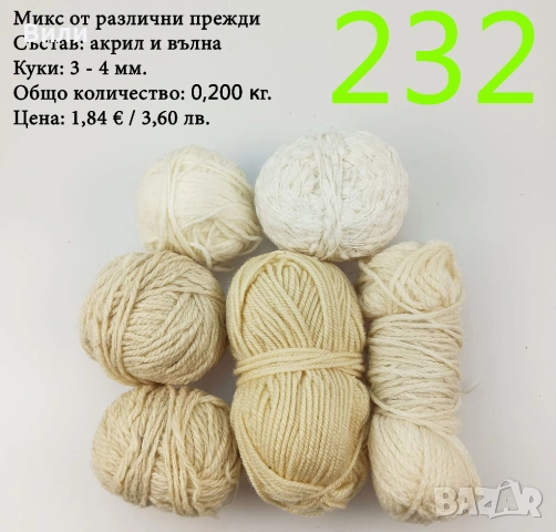 Евтини прежди в малки количества - нови и остатъци , снимка 3 - Други - 52042441