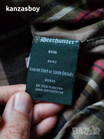 deerhunter evan bamboo shirt - мъжка ловна риза 41/42 L, снимка 7 - Ризи - 53513582