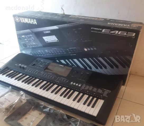 USB YAMAHA - PSR-E463 Синтезатор пианo, снимка 1 - Синтезатори - 46498469