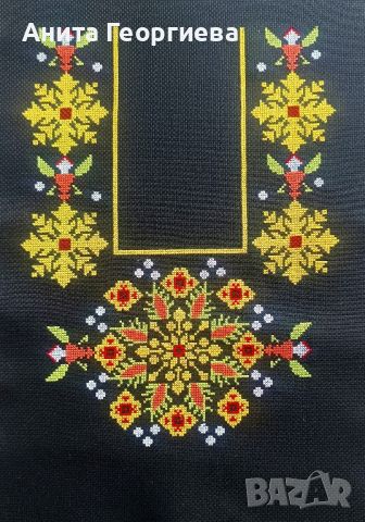 Ръчно бродирани дамски блузи с мотиви от български шевици , снимка 1 - Ризи - 28875910