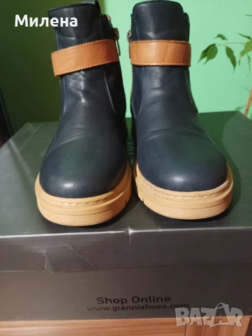 Нови боти естествена кожа , снимка 2 - Дамски боти - 52589642