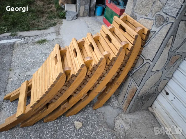 Дървени градински сгъваеми столове , снимка 3 - Градински мебели, декорация  - 49931997