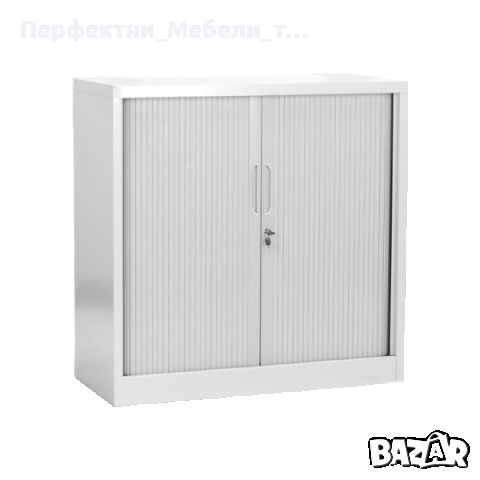 компактен метален шкаф с хармоника-врати за малки пространства, снимка 1 - Градински мебели, декорация  - 45415840