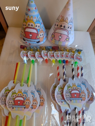 Парти артикули Лабубу, снимка 2 - Други - 51590269