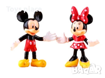 Лот 6бр фигурки Мини и Мики Маус Minnie mouse , снимка 3 - Фигурки - 50780409