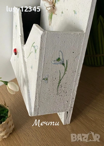 Органайзер-закачалка с кокичета!, снимка 6 - Декорация за дома - 53184374