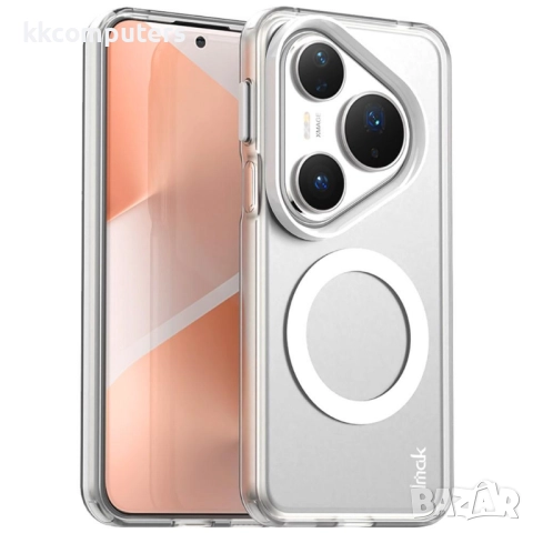 Huawei Pura 80 Pro / Pura 80 Pro+ IMAK Силиконов Калъф TPU +PC/ MagSafe и Протектор