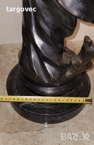 разкошна масивна бронзова фигура 67 см статуя статуетка, снимка 7 - Декорация за дома - 52797136