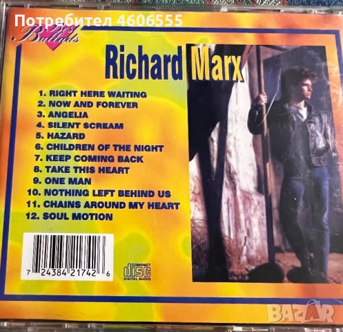 CD Richard Marx – Best Ballads, снимка 2 - CD дискове - 52552978