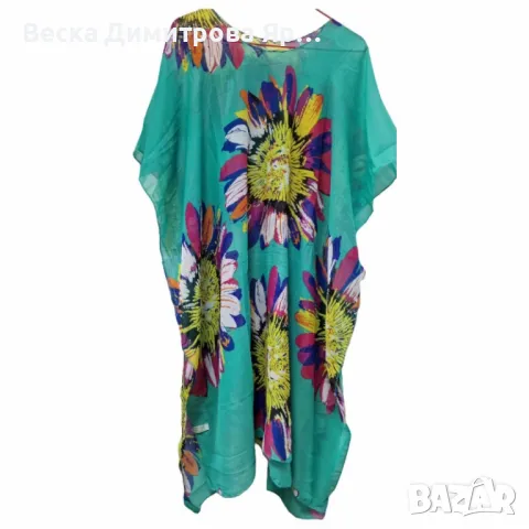 Плажна туника 90x90 – Перфектният избор за стил и комфорт през лятото, снимка 4 - Туники - 50198347