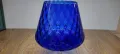 1960 Cobalt Blue Glass Italian Empoli Бонбониера от ръчно издухано стъкло в кобалтово синьо.
, снимка 11