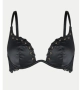 Hunkemoller 85 E Черен сатенен сутиен , снимка 1