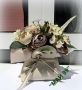 Кожена чантичка с цветя, снимка 1 - Подаръци за жени - 45636099