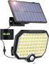 Соларна охранителна лампа със сензор за движение, 252 LED, 3 режима, IP65, снимка 1