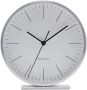  Сребърен алуминиев настолен часовник 15 cm Hannah House Doctor, снимка 1