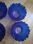 Синьо стъкло 4 бр. купучки, снимка 7