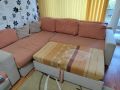Продавам употребявам ъглов разтегателен диван ямбол, снимка 1 - Дивани и мека мебел - 45490193